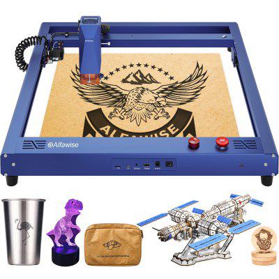 Alfawise Laser Engraver 40W / 60W Laser Engraving Machine 5W / 10W Output Power Laser Cutter Fitted with Dual Motor Higher Accuracy DIY Laser Engraver
